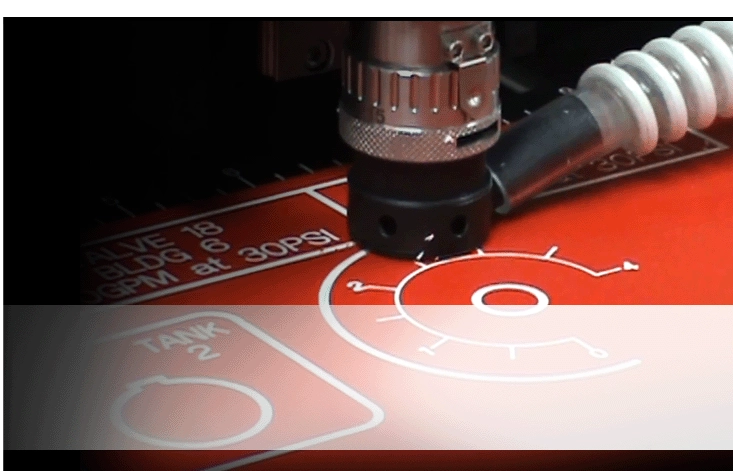 Engraving machine engraving plastic electrical tags