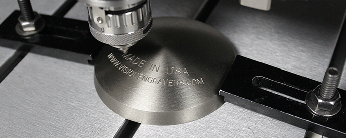 Stainless Steel Deep Engraving with 2550 CNC Router Engraver 