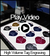 High volume tag engraving tutorial with the Express Engraving machine.