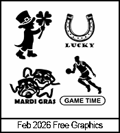 Free Engraving Clipart for February 2026.